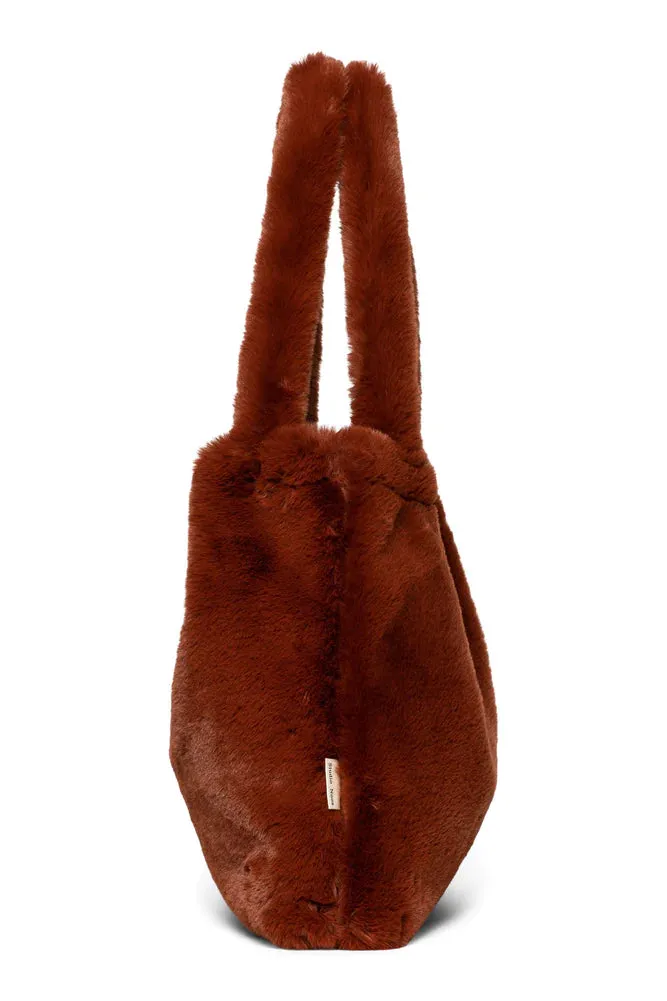 Studio Noos Mom Bag Faux Fur | Cacao Faux Fur