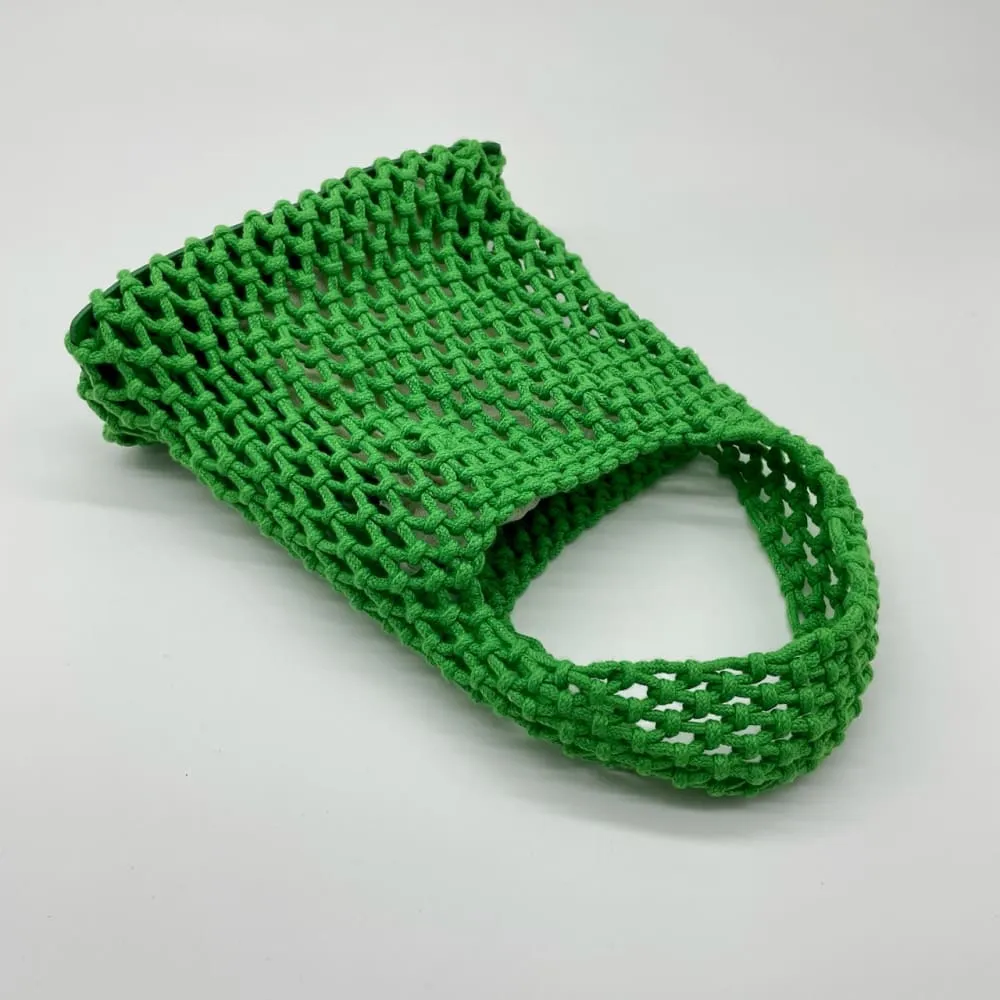 Summer Crochet Tote Bag in Green