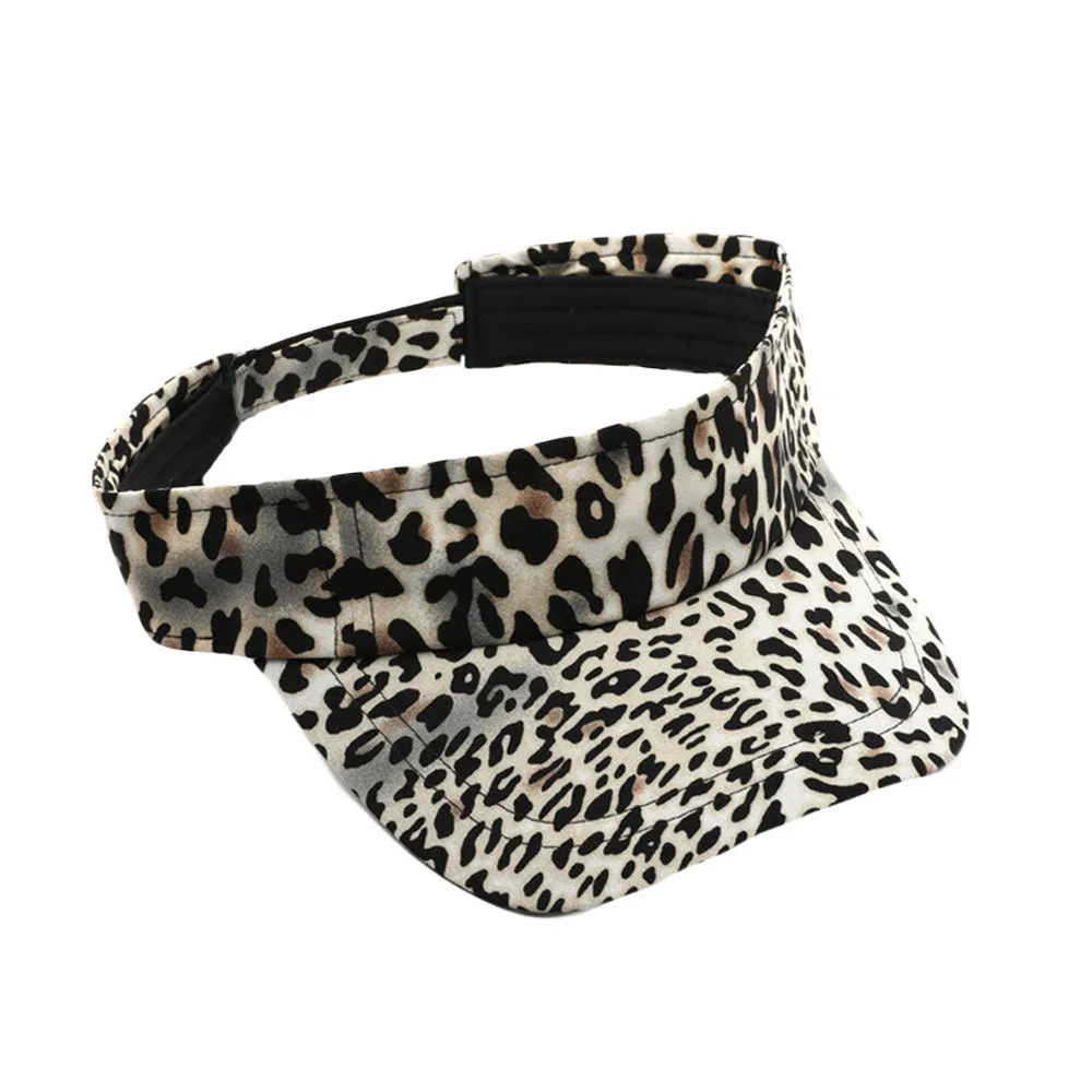 Sun Visor Summer UV Protection Leopard Beach Cap YZV0150