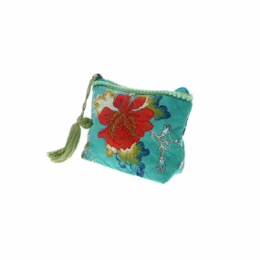 Teal Exotic Makeup Bag