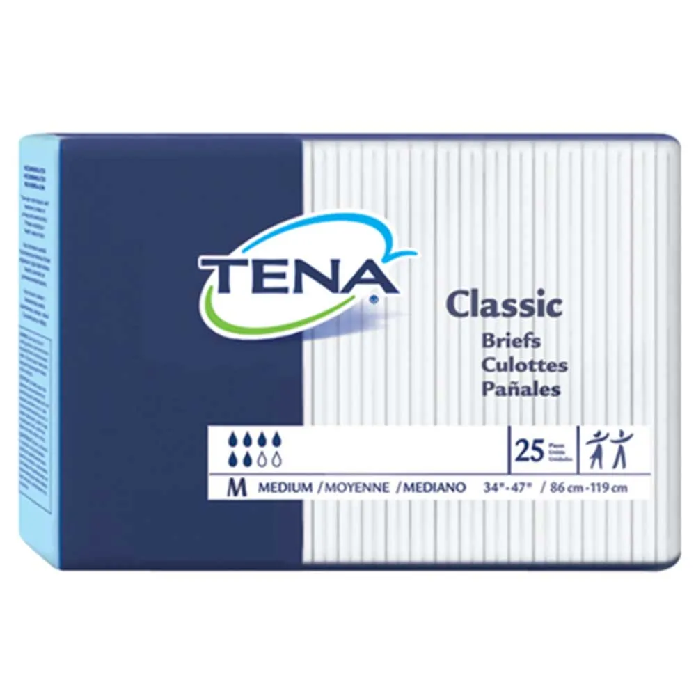 TENA 67750 Adult Incontinent Brief, Pack of 25