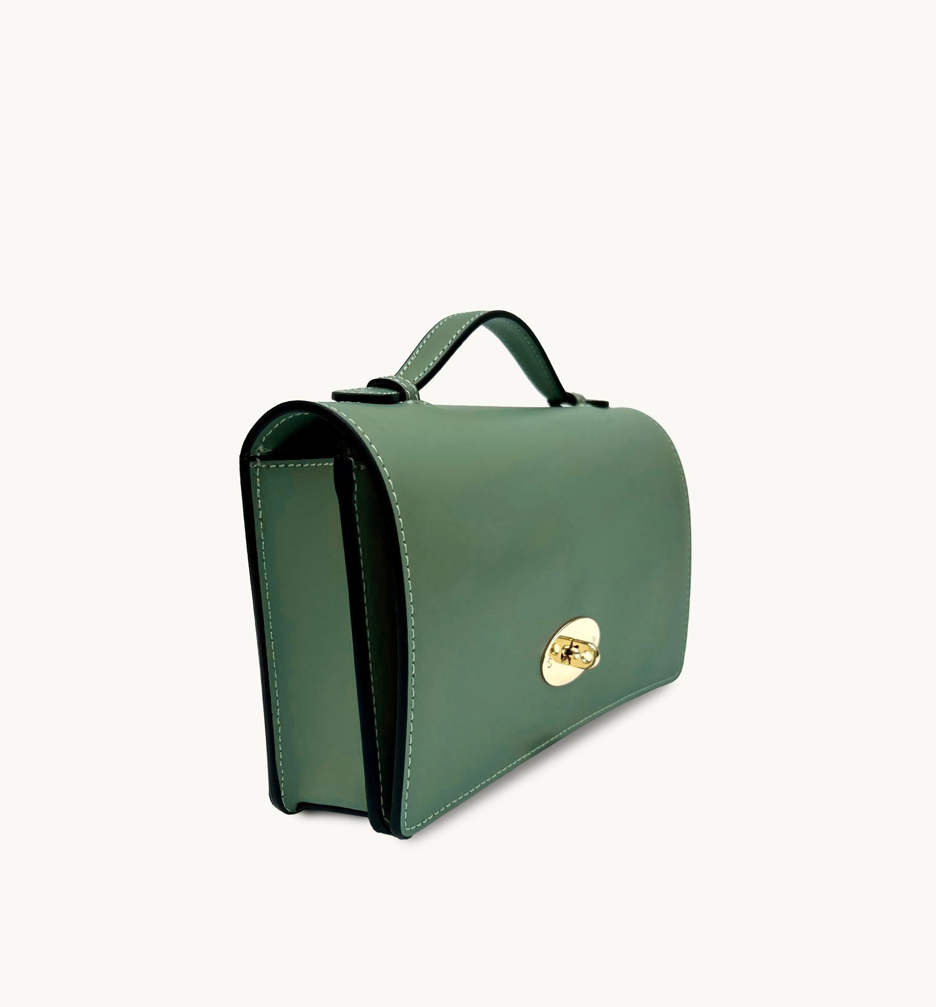 The Amelia Sage Green Leather Bag