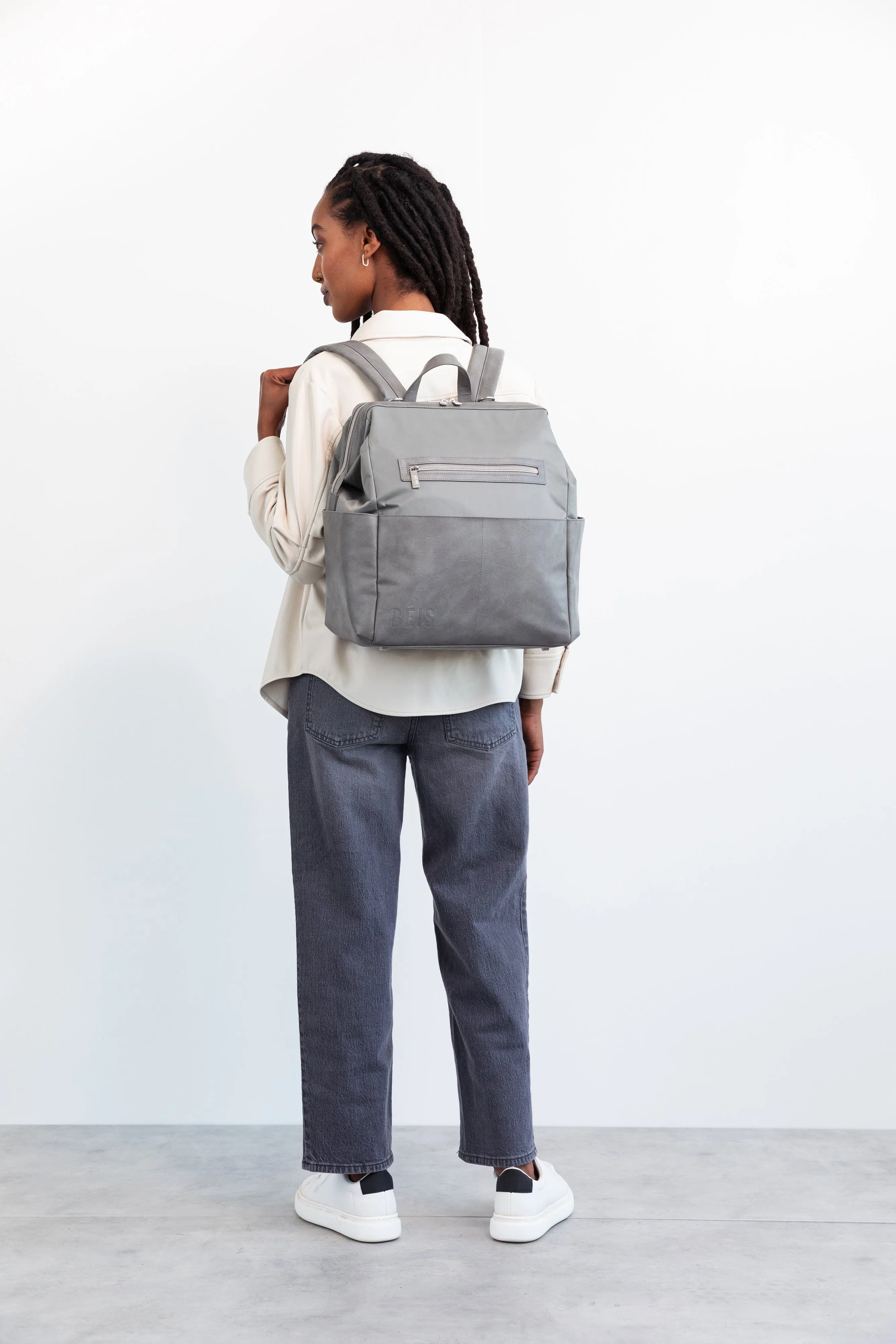 The Backpack Diaper Bag in Grey