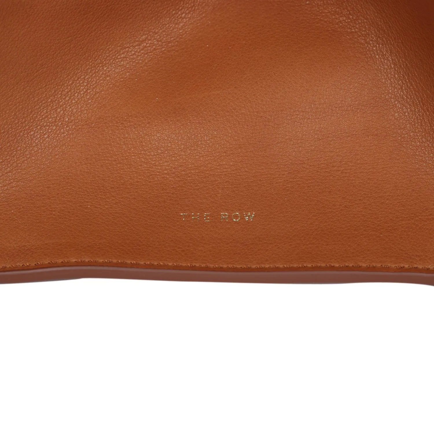 The Row Soft Margaux 10 Bag Cuir Saddle Leather Gold Hardware