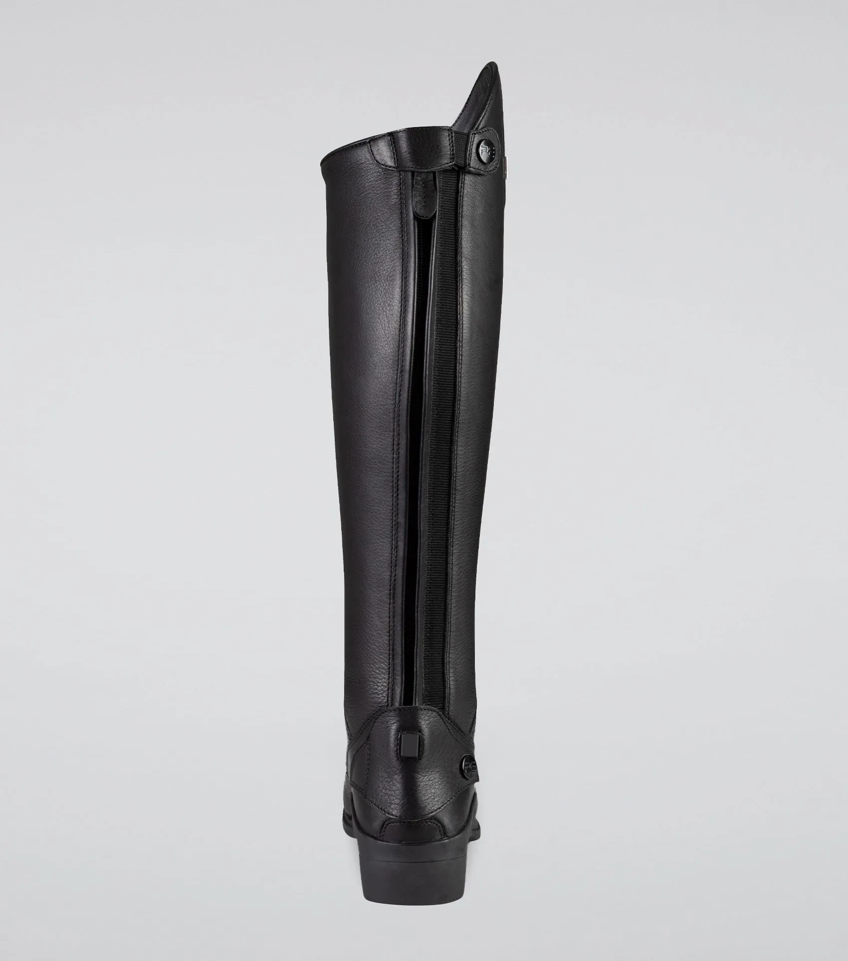 Vallardi Ladies Leather Field Tall Riding Boot Black (Wide Calf)