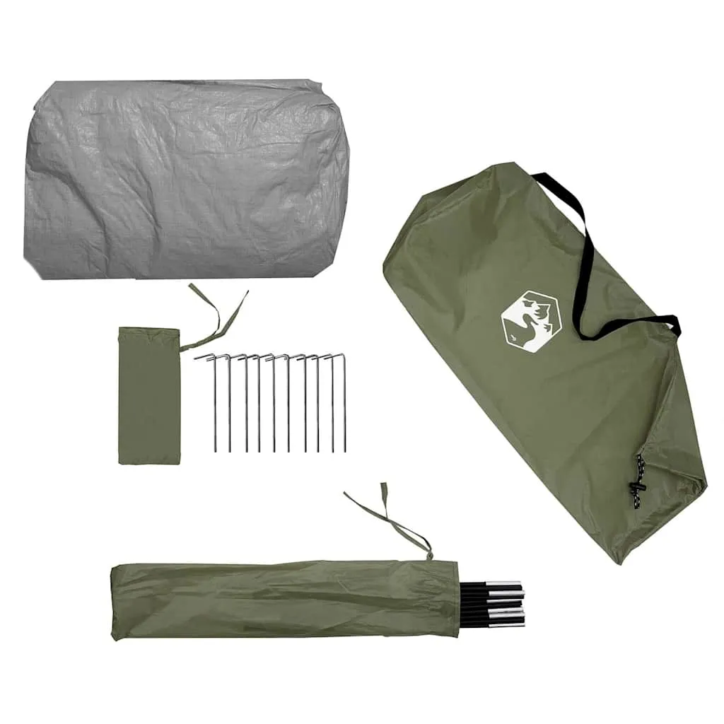 vidaXL Fishing Tent Olive Green Waterproof