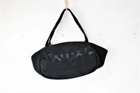 Vintage 1940s Black Corde Purse by Roum