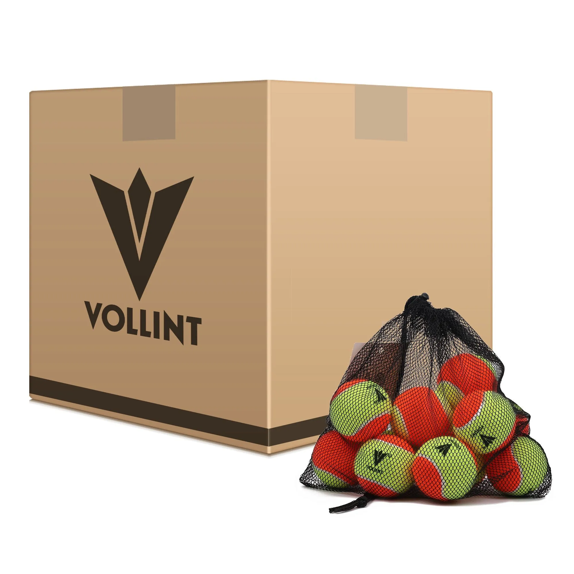 Vollint Mini Orange Tennis Balls - 5 Dozen