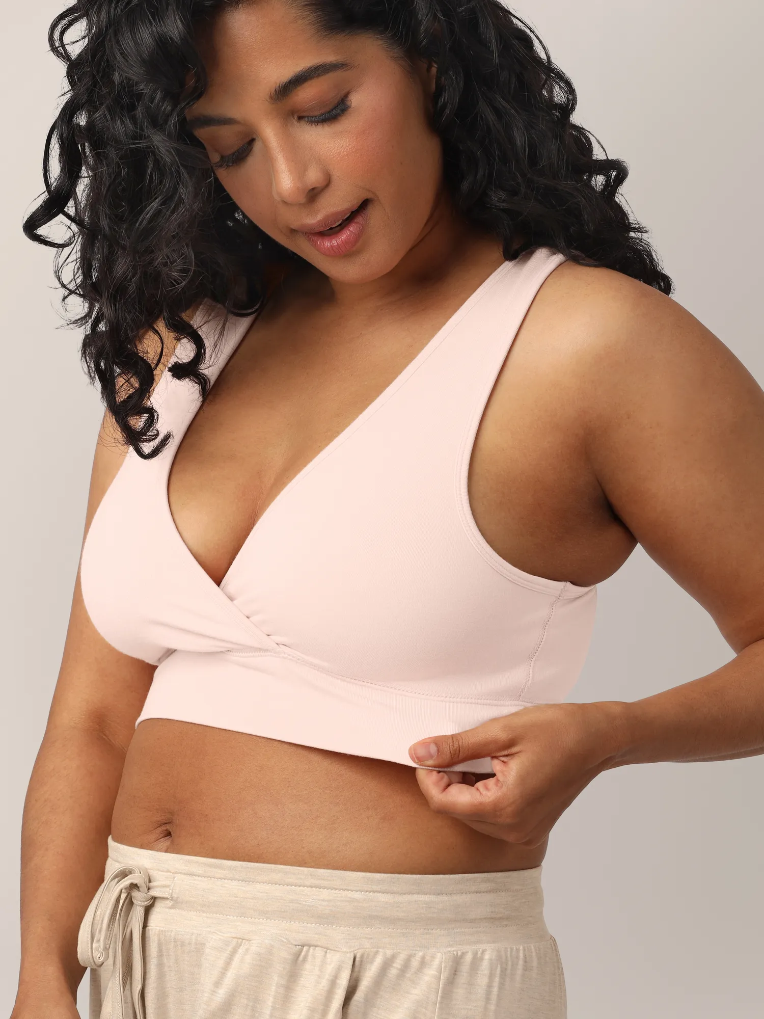 Wash Wear Spare® French Terry Nursing Bra Pack | Soft Pink