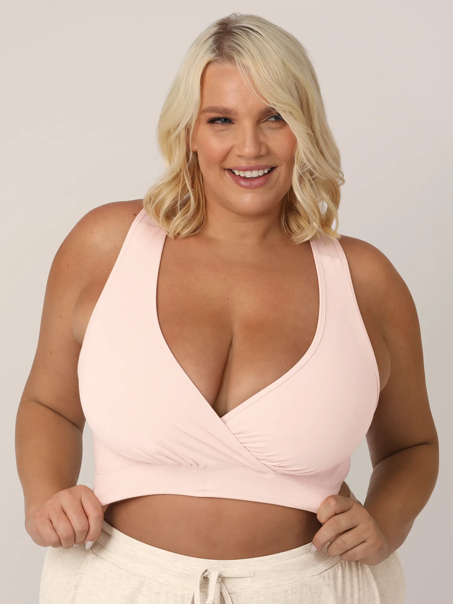 Wash Wear Spare® French Terry Nursing Bra Pack | Soft Pink