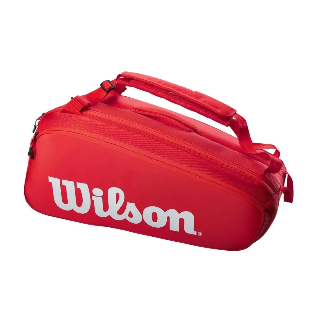 Wilson Super Tour 9 Pack Tennis Bag - Red