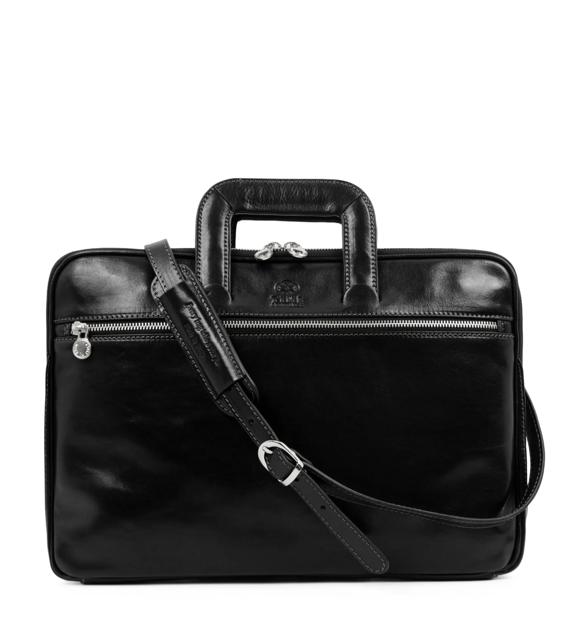 Womens Leather Briefcase Laptop Bag - Brave New World