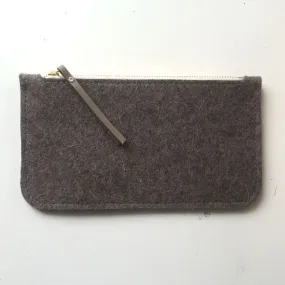 wool felt zipper pouch | Torba | wol rits etui