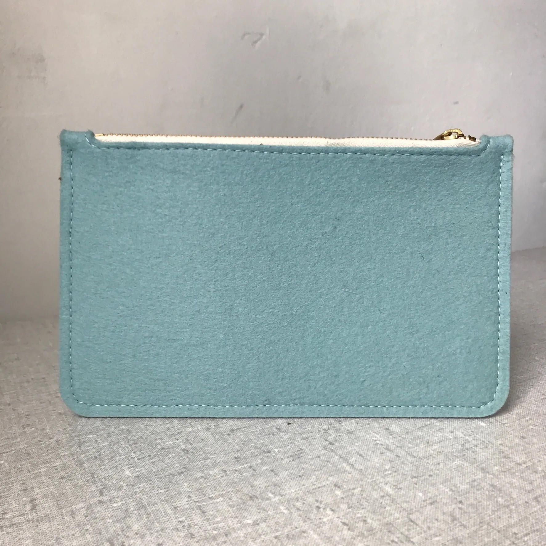 wool felt zipper pouch | Torba | wol rits etui