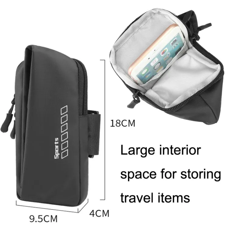 x3026 Running Waterproof Mobile Phone Arm Bag Outdoor Cycling Mobile Phone Bag(White)