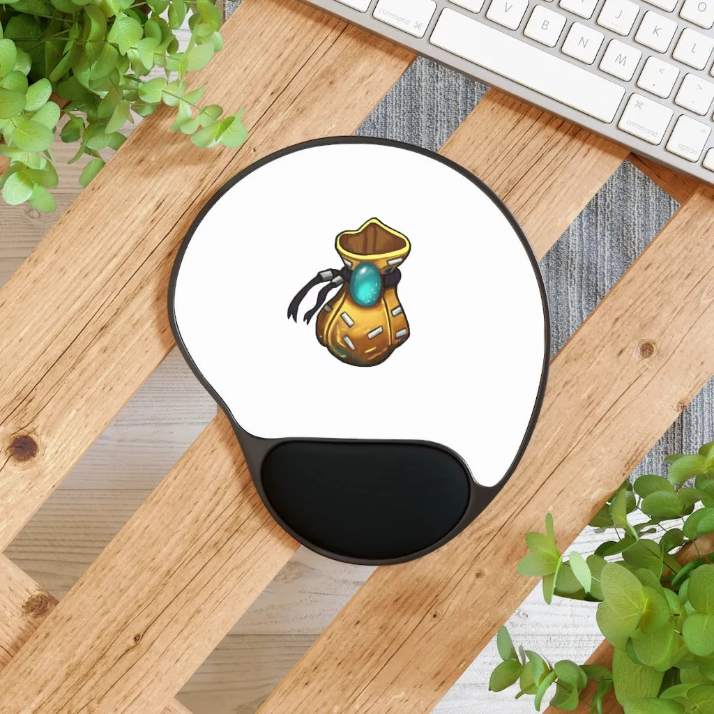 Yellow Bag Mouse Pad With Wrist Rest